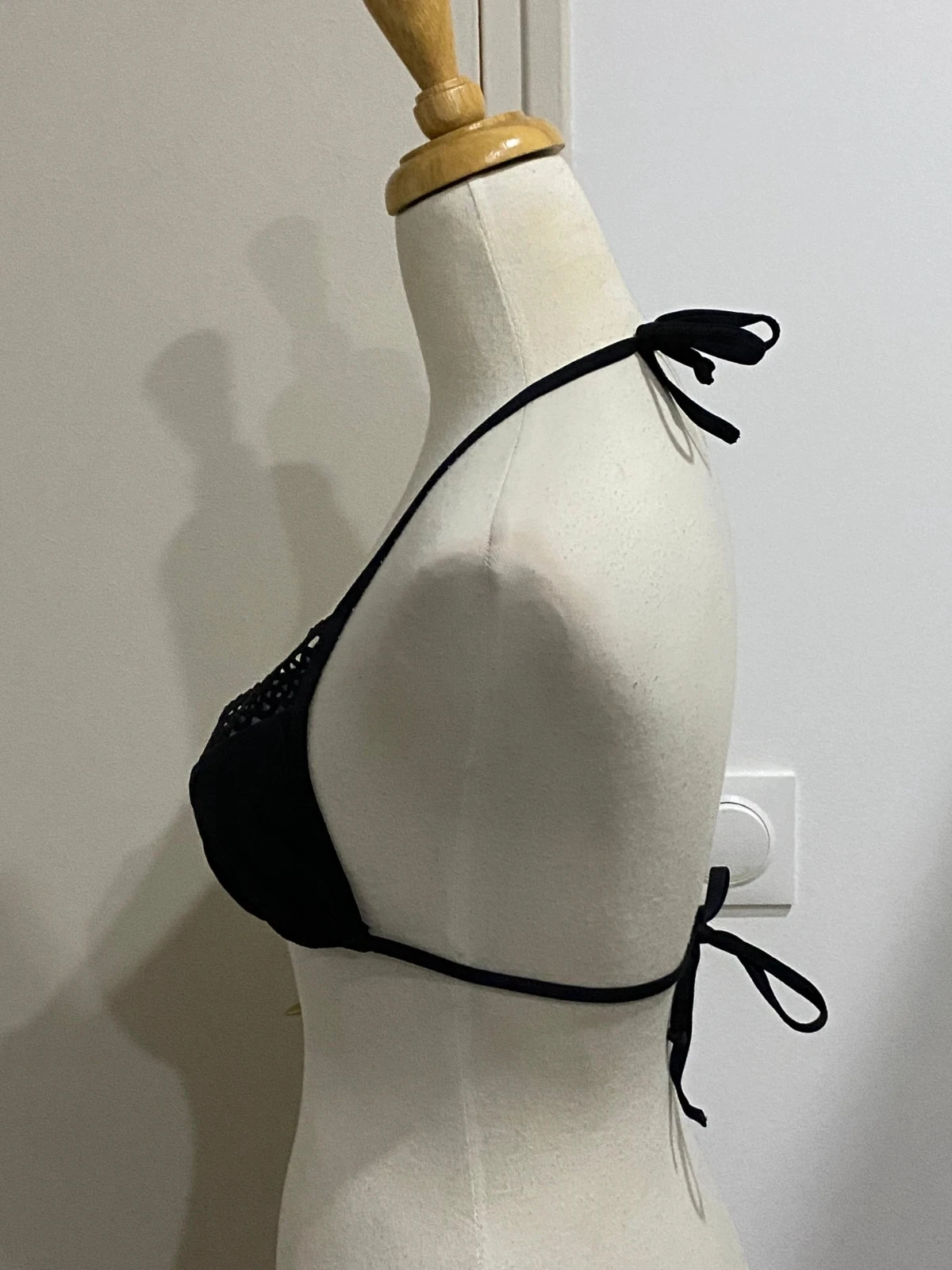 👙 Top de bikini triángulo negro Nadès by Red Point - Talla 38 (Nuevo) 👙 – photo 3